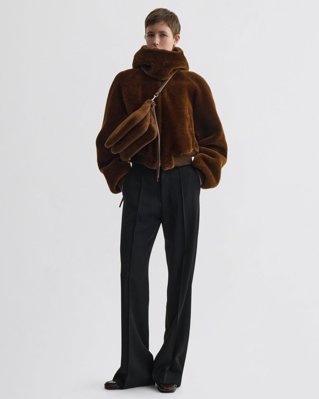 SUPER SOFT BOMBER JACKET | ginger shearling