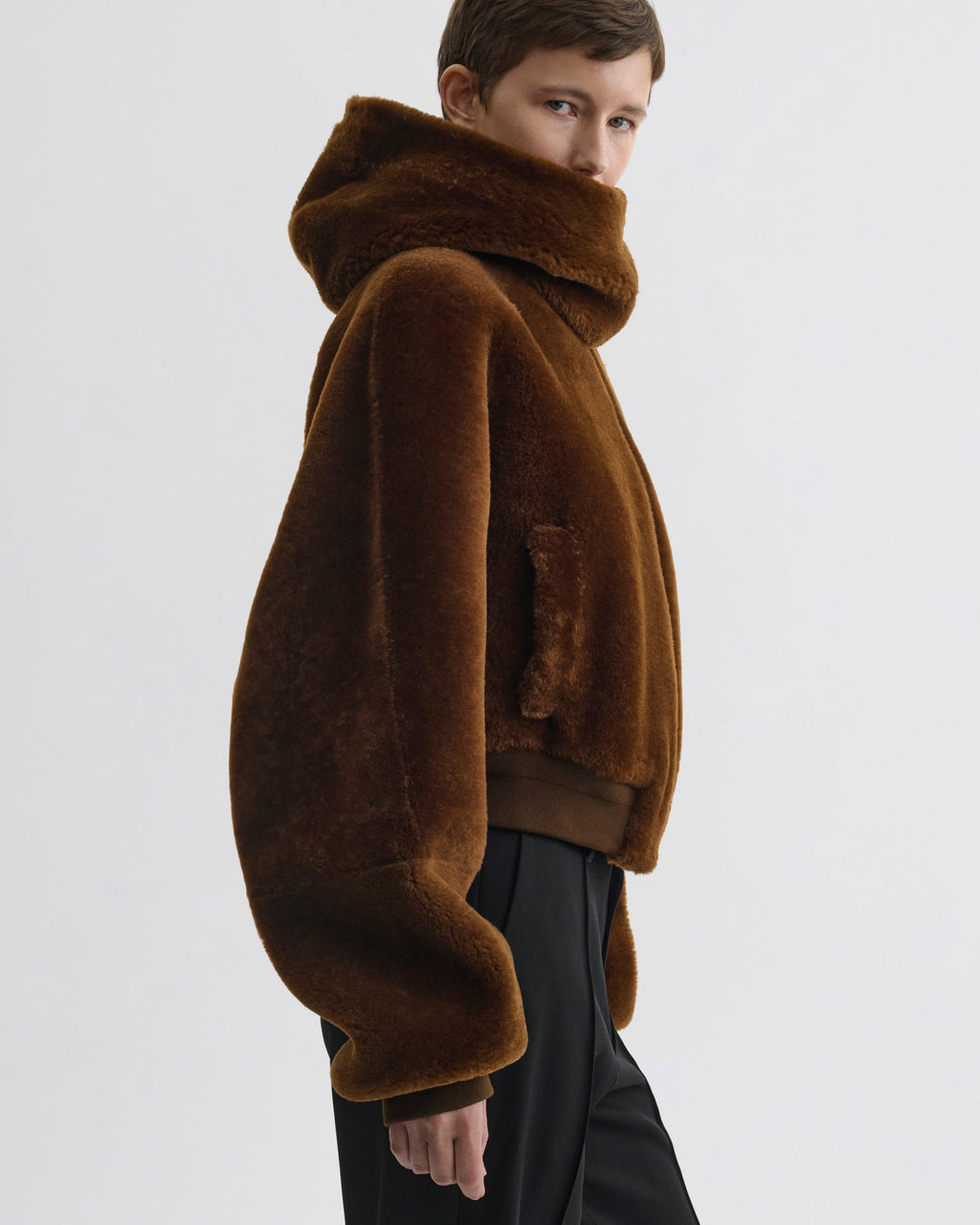 SUPER SOFT BOMBER JACKET | ginger shearling