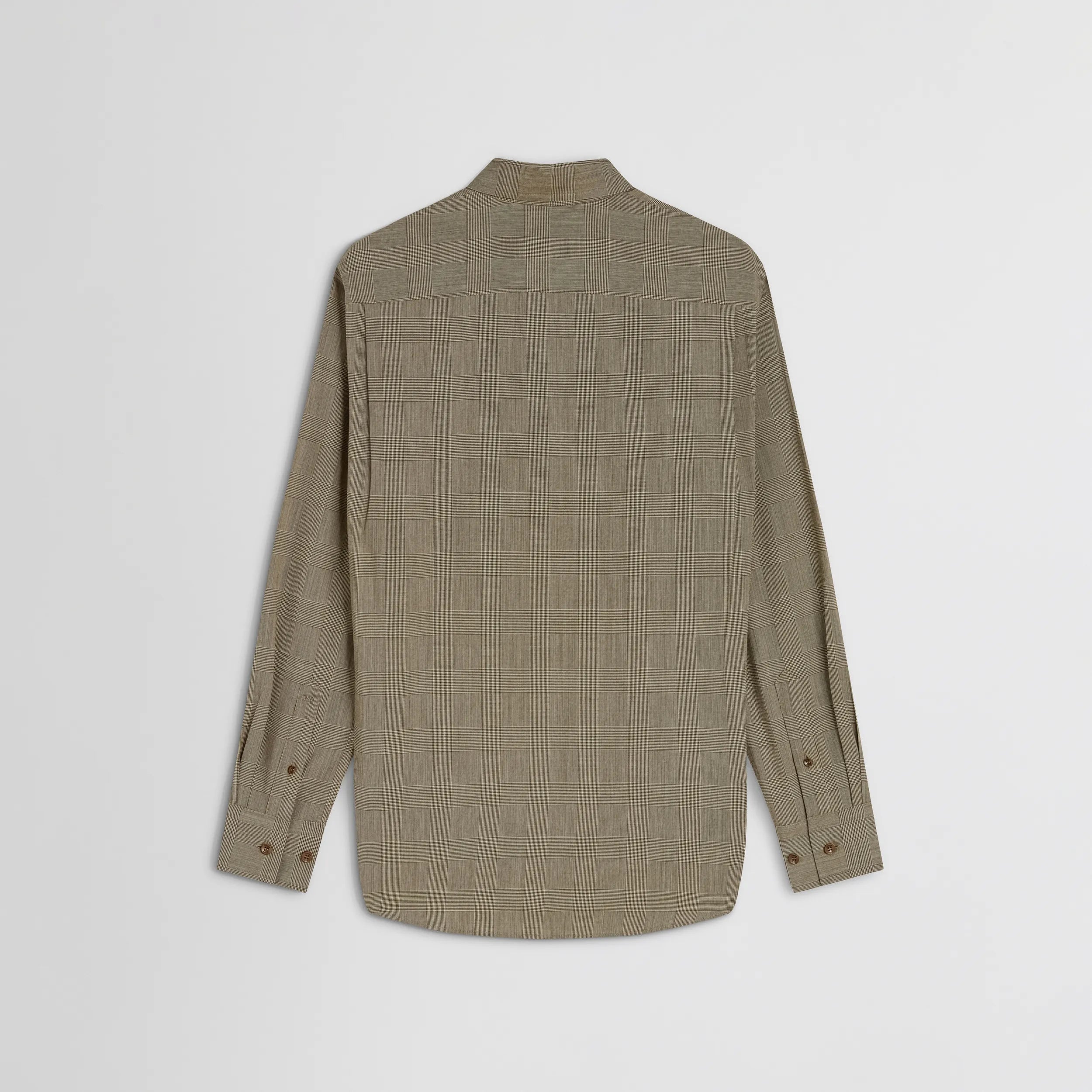 CLASSIC SHIRT | brown-beige wool