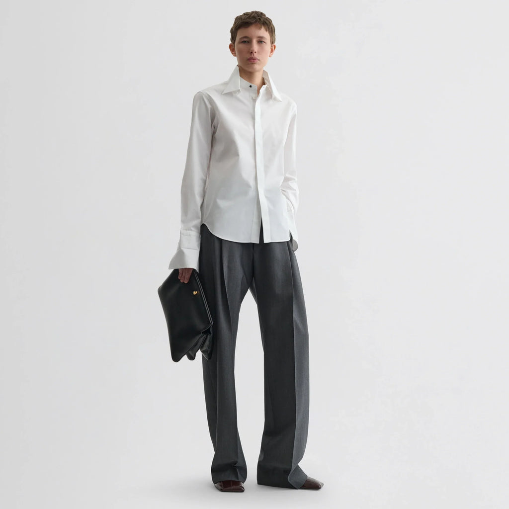 TUXEDO SHIRT | white cotton