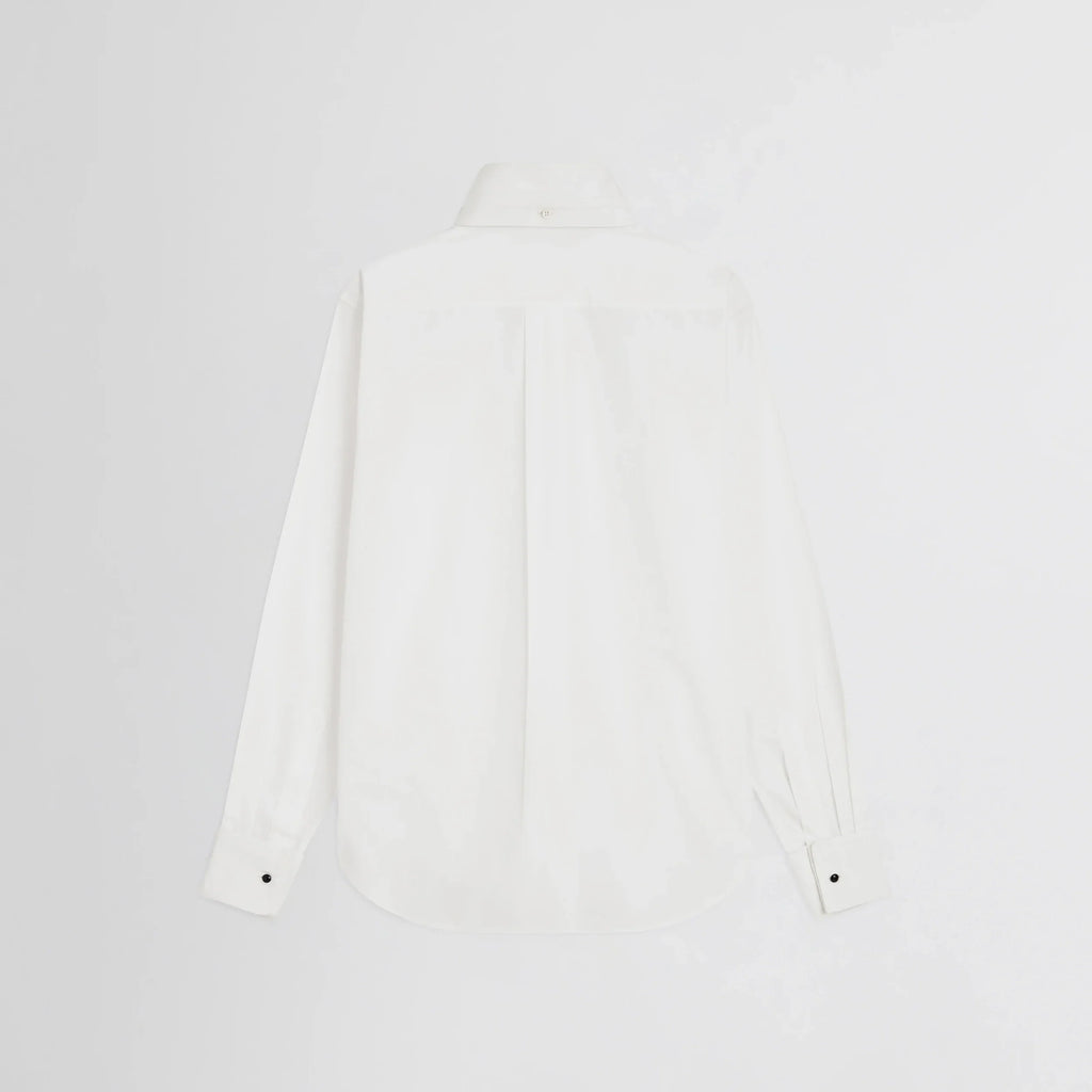 TUXEDO SHIRT | white cotton