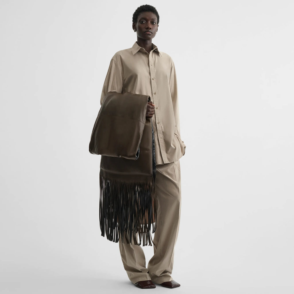 ELONGATED SHIRT | trench poly-twill
