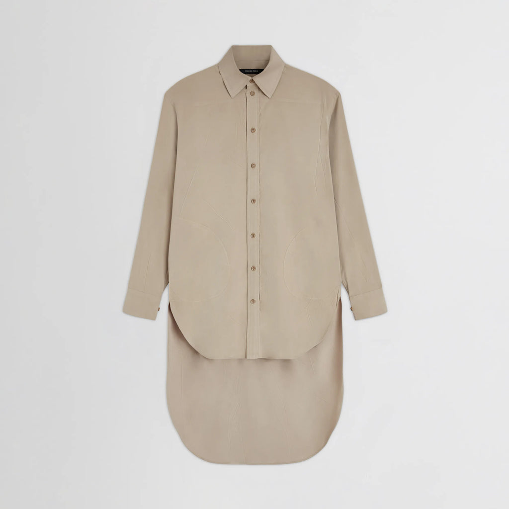 ELONGATED SHIRT | trench poly-twill