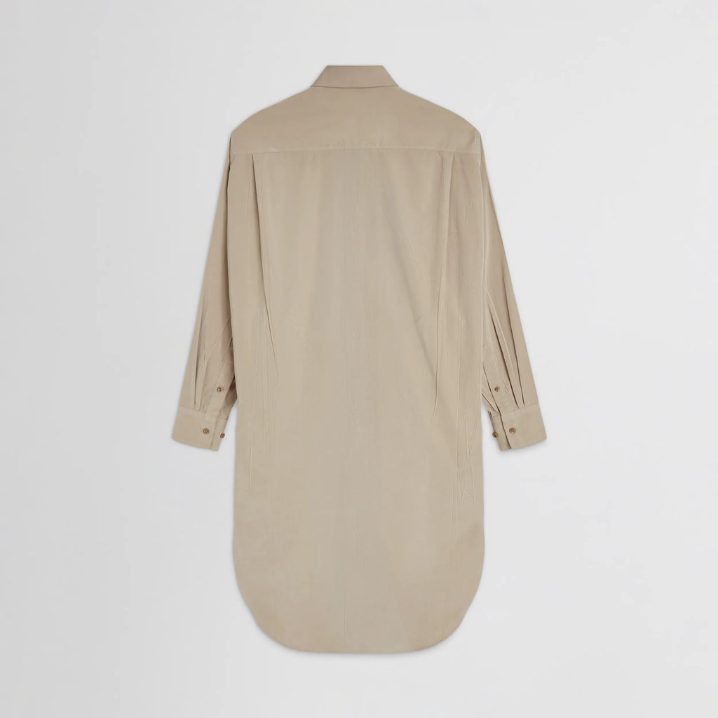 ELONGATED SHIRT | trench poly-twill