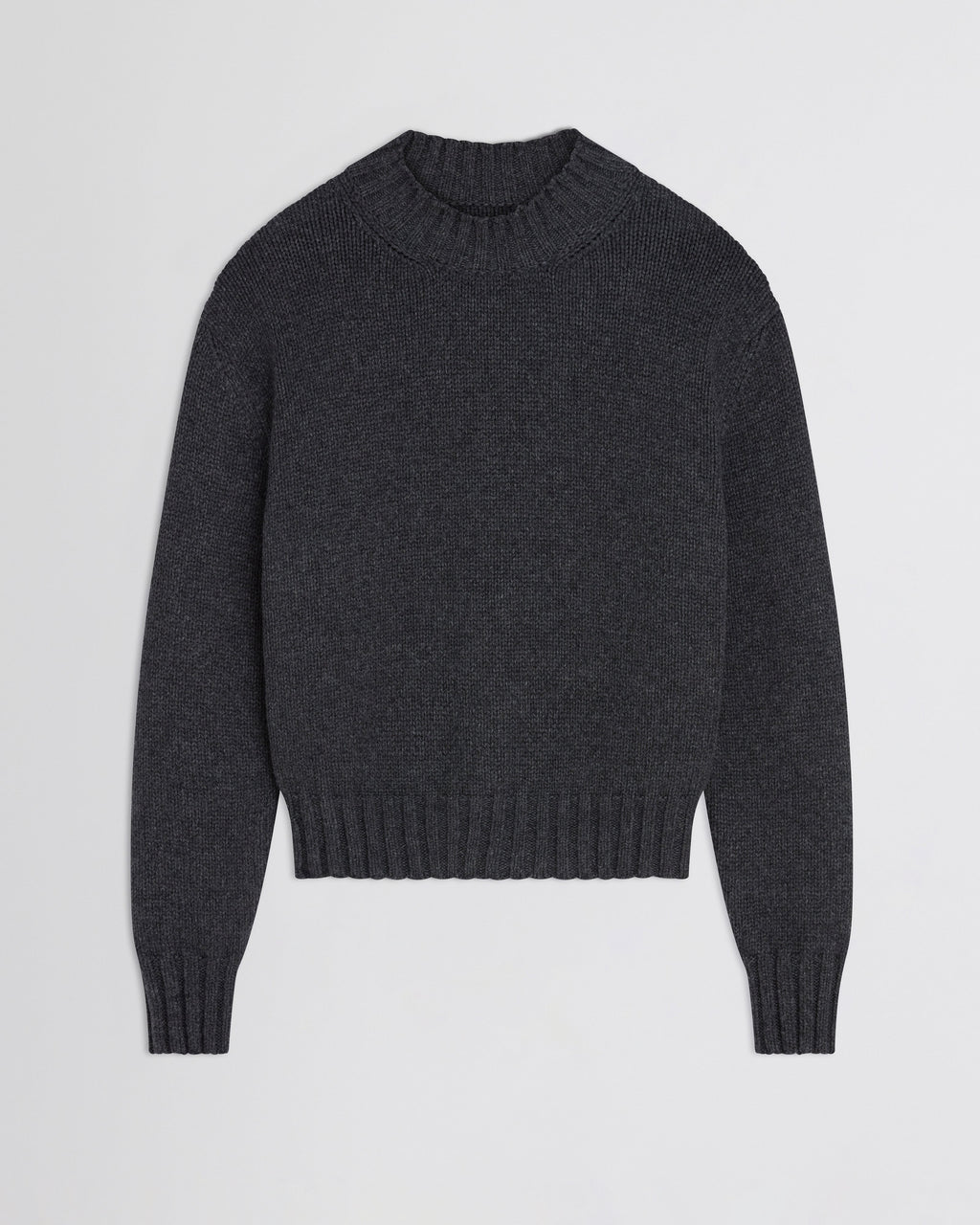 CREWNECK JUMPER | grey cashmere