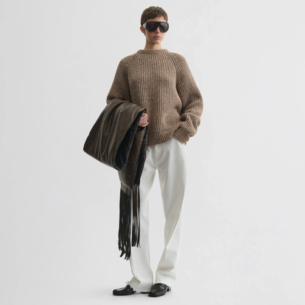 MOULINE JUMPER | camel wool