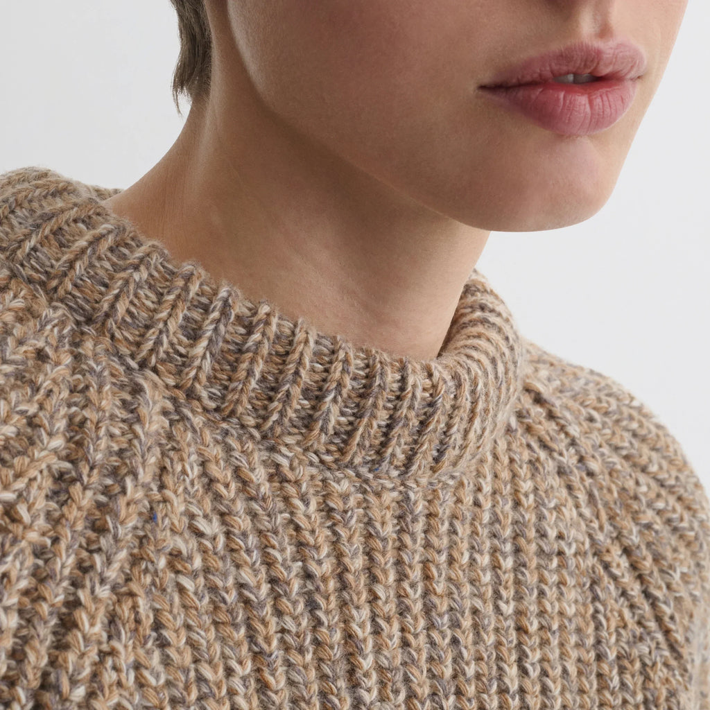 MOULINE JUMPER | camel wool