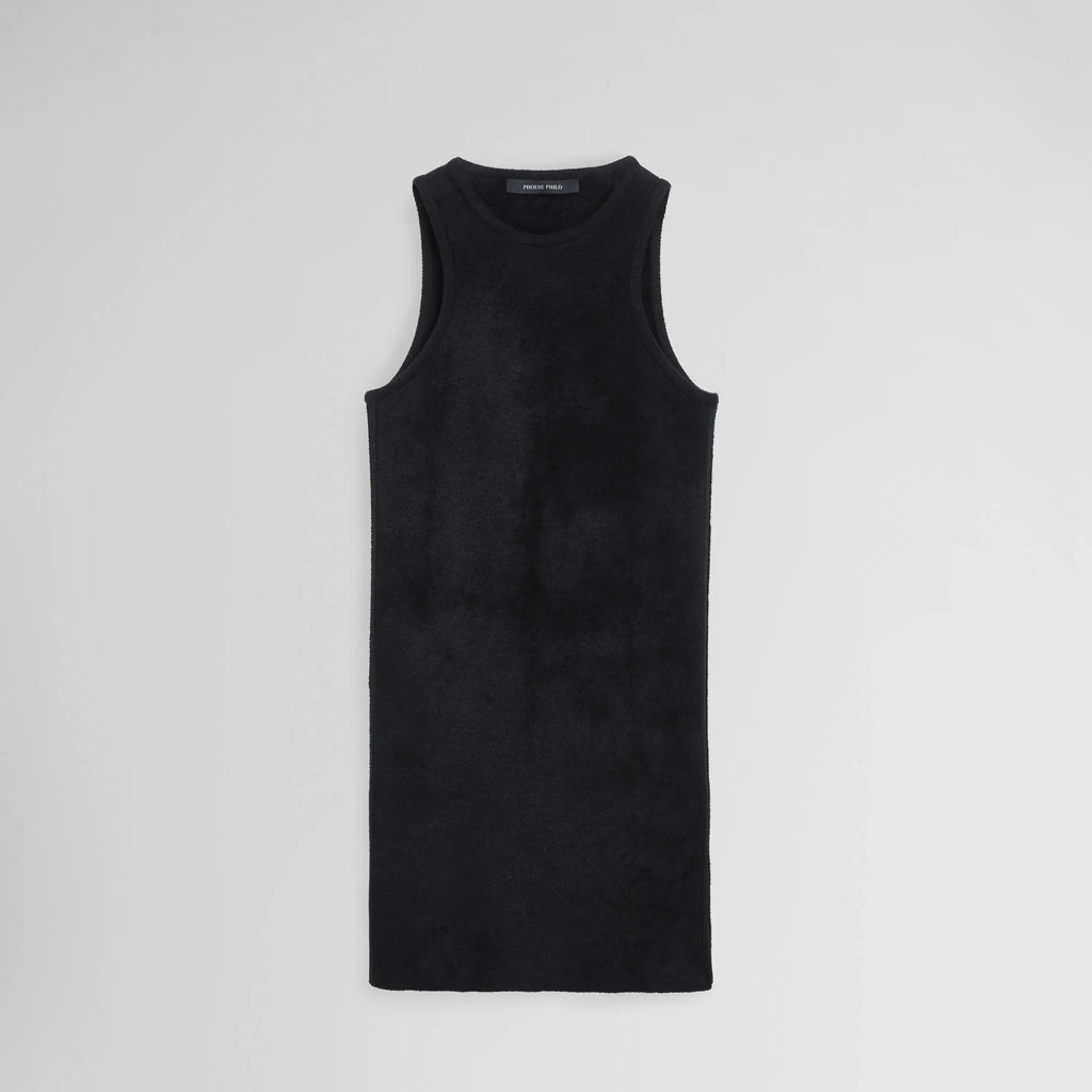 TANK TOP | black chenille