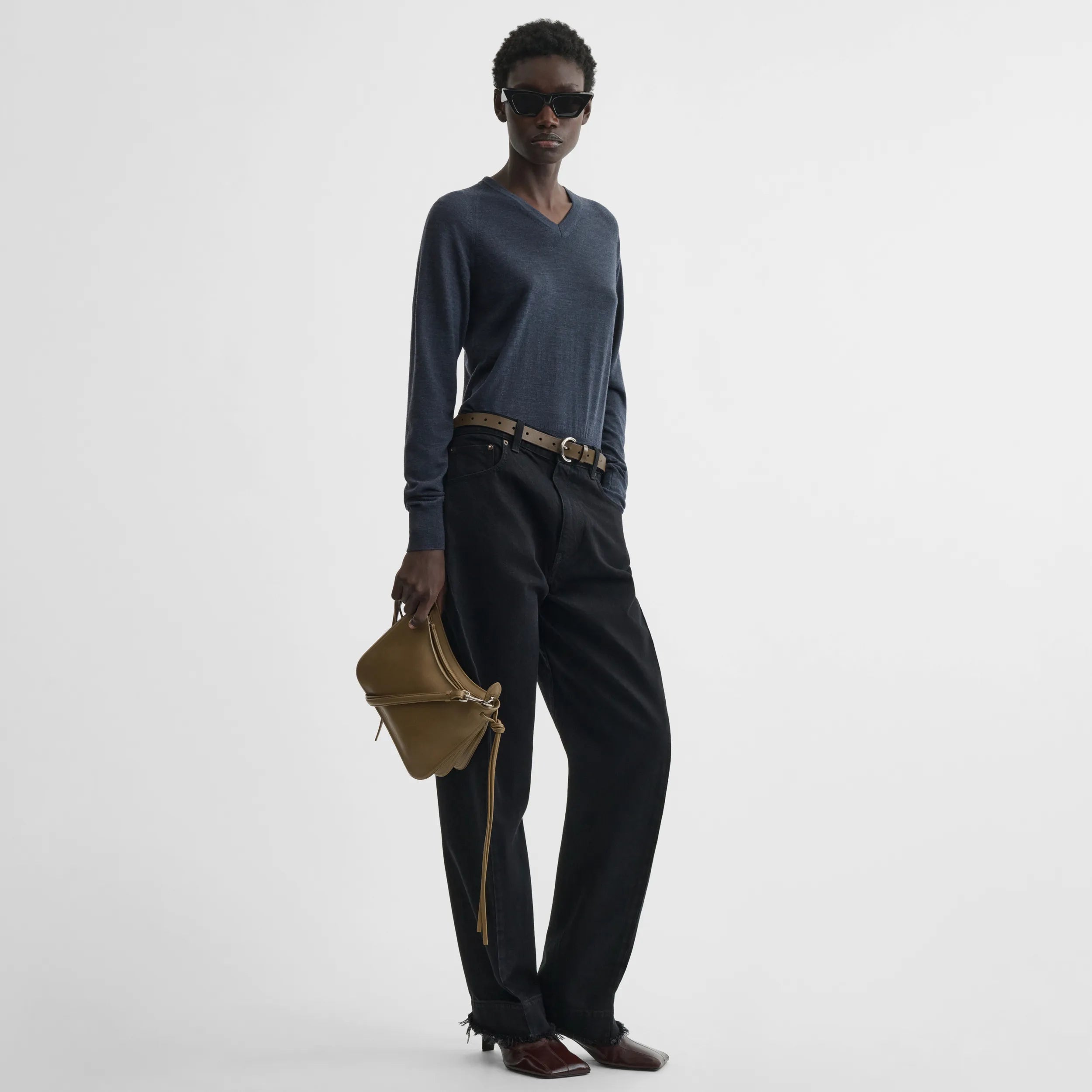 ARCH JEANS | black cotton