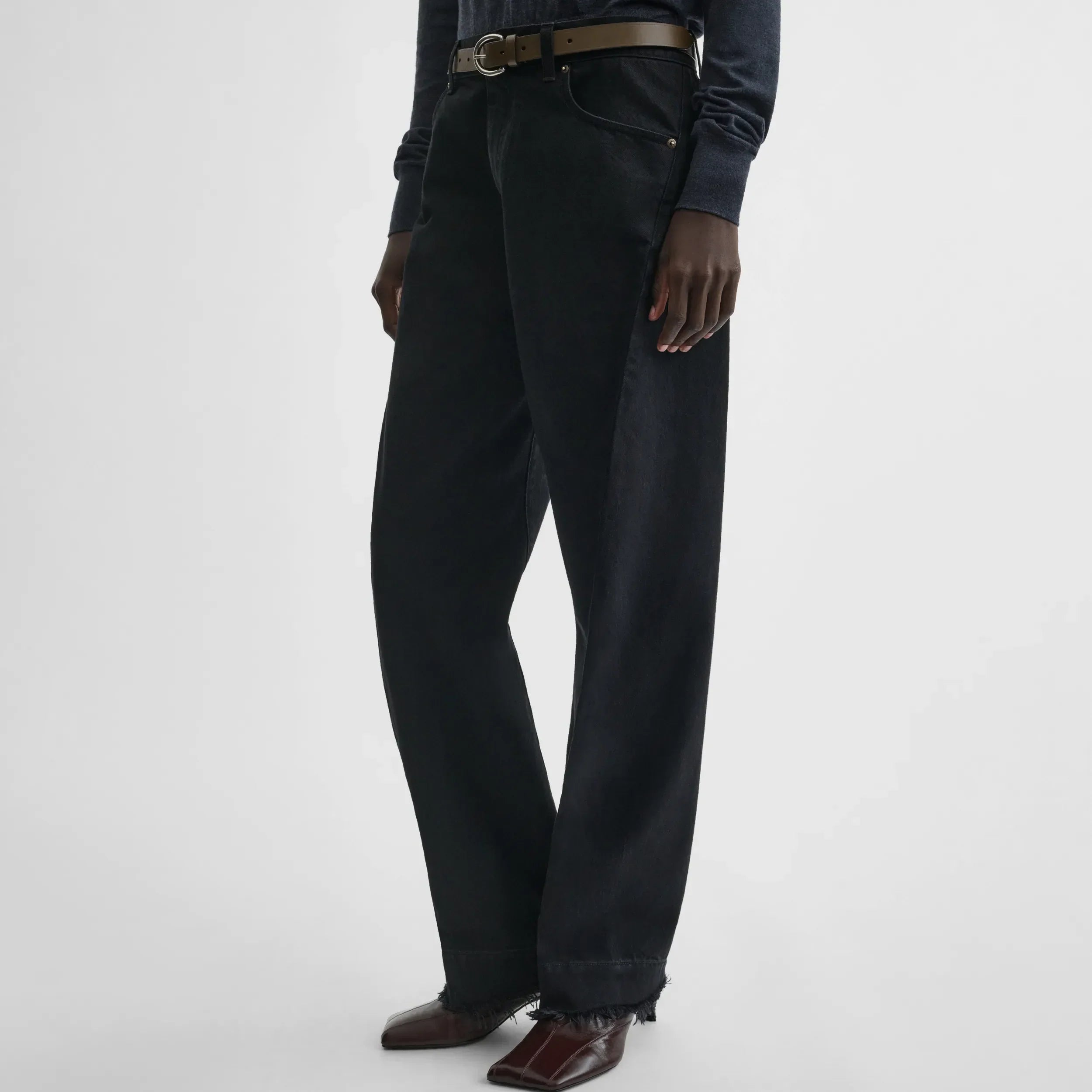 ARCH JEANS | black cotton