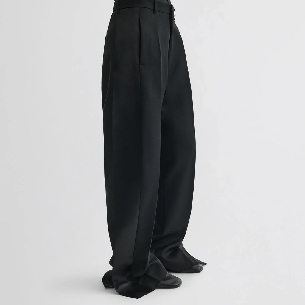 SPLIT TUX TROUSERS | black wool