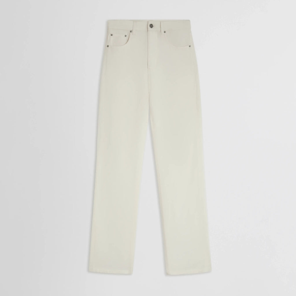 CLASSIC JEANS | off white silk viscose