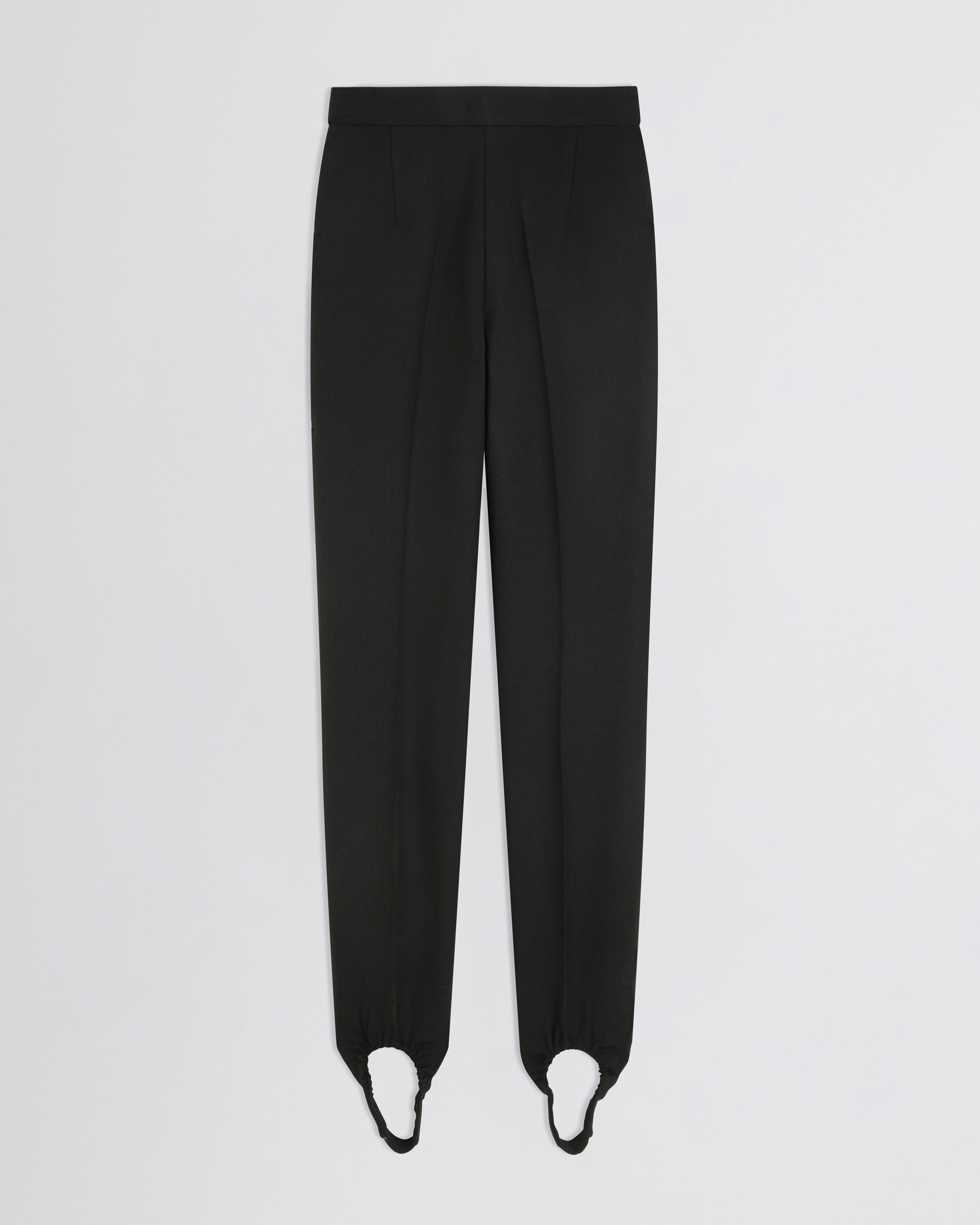 STIRRUP TROUSERS | black wool