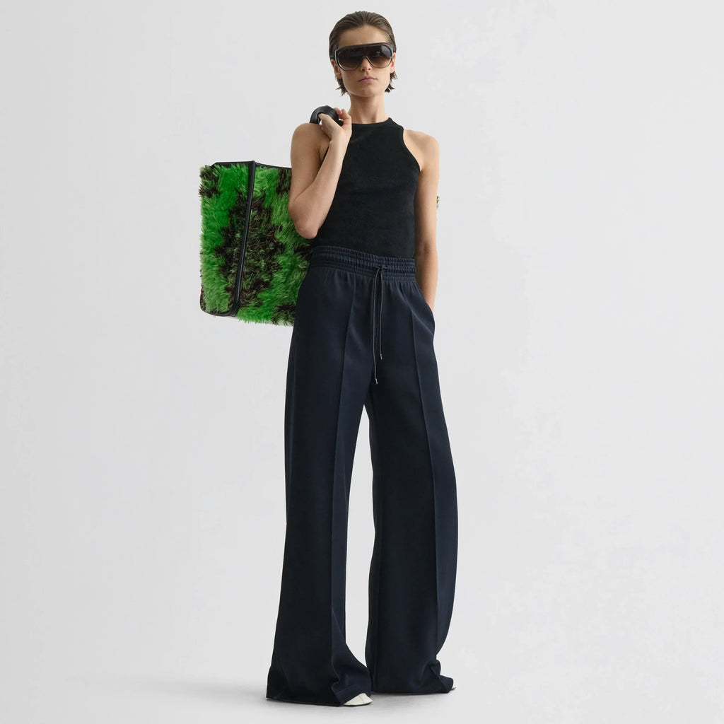 TRACK TROUSERS | navy polyester