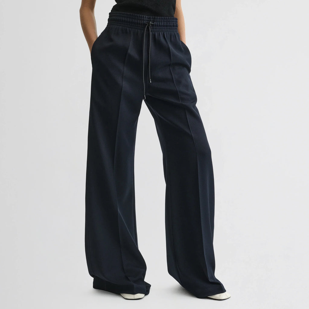 TRACK TROUSERS | navy polyester