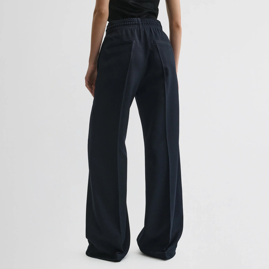 TRACK TROUSERS | navy polyester