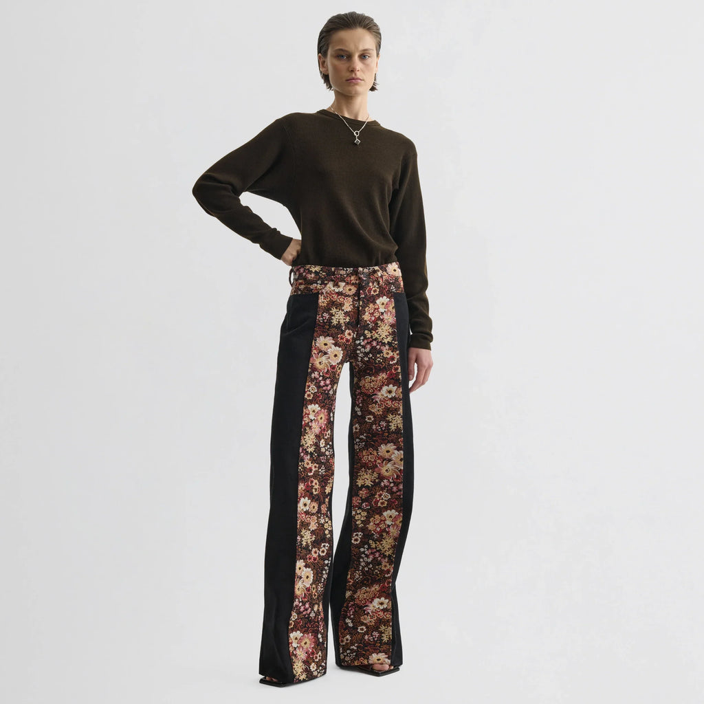 TAPESTRY TROUSERS | black cotton