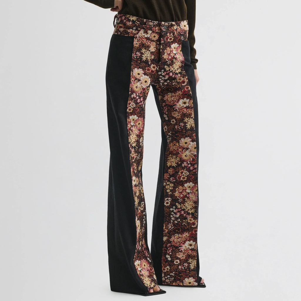 TAPESTRY TROUSERS | black cotton
