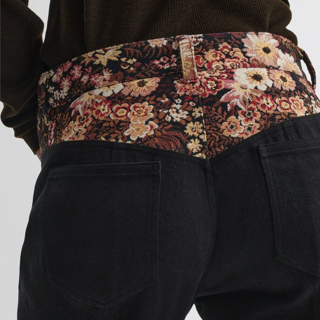 TAPESTRY TROUSERS | black cotton