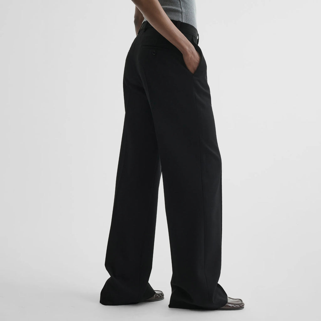 BOYISH TAILORED TROUSERS | black wool