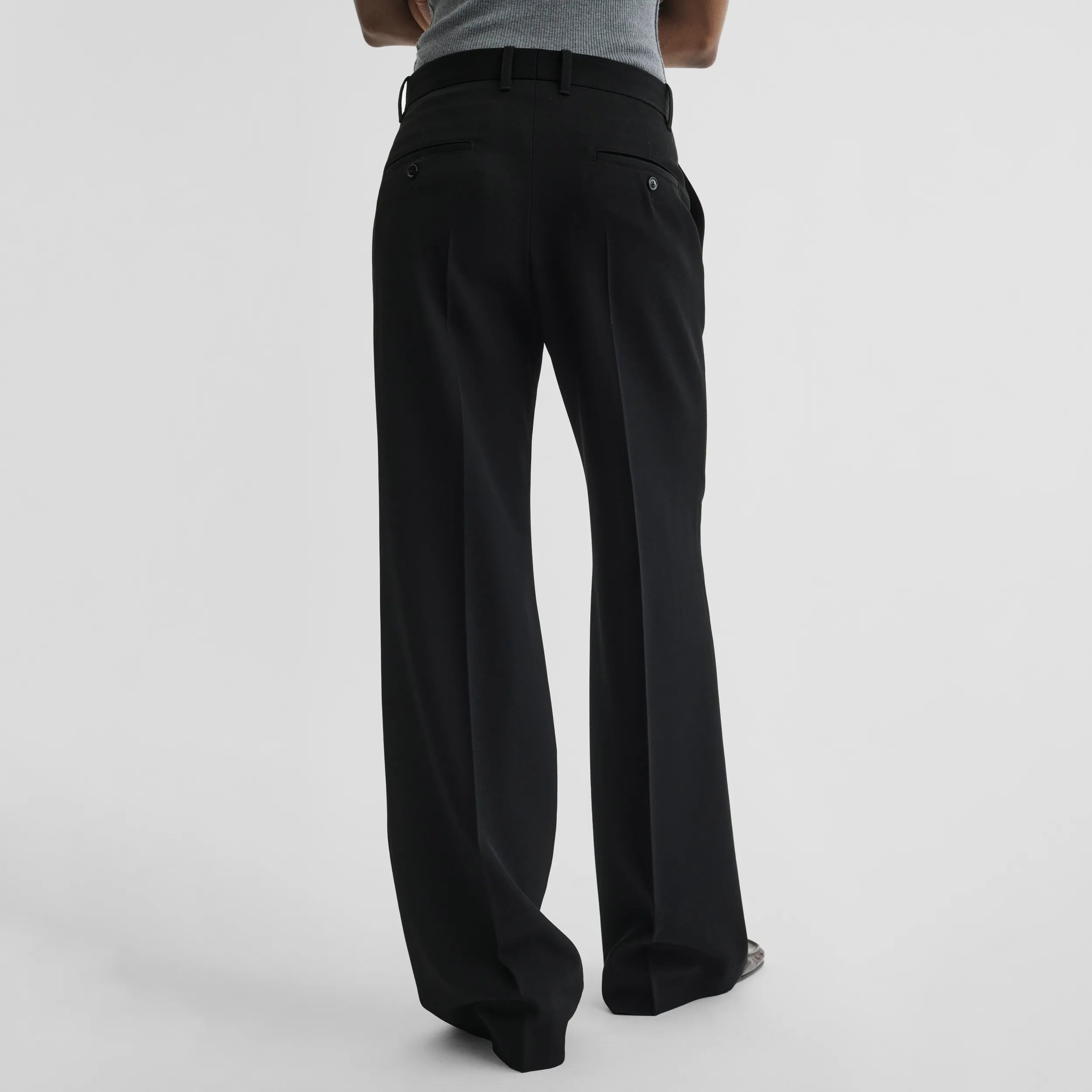 BOYISH TAILORED TROUSERS | black wool