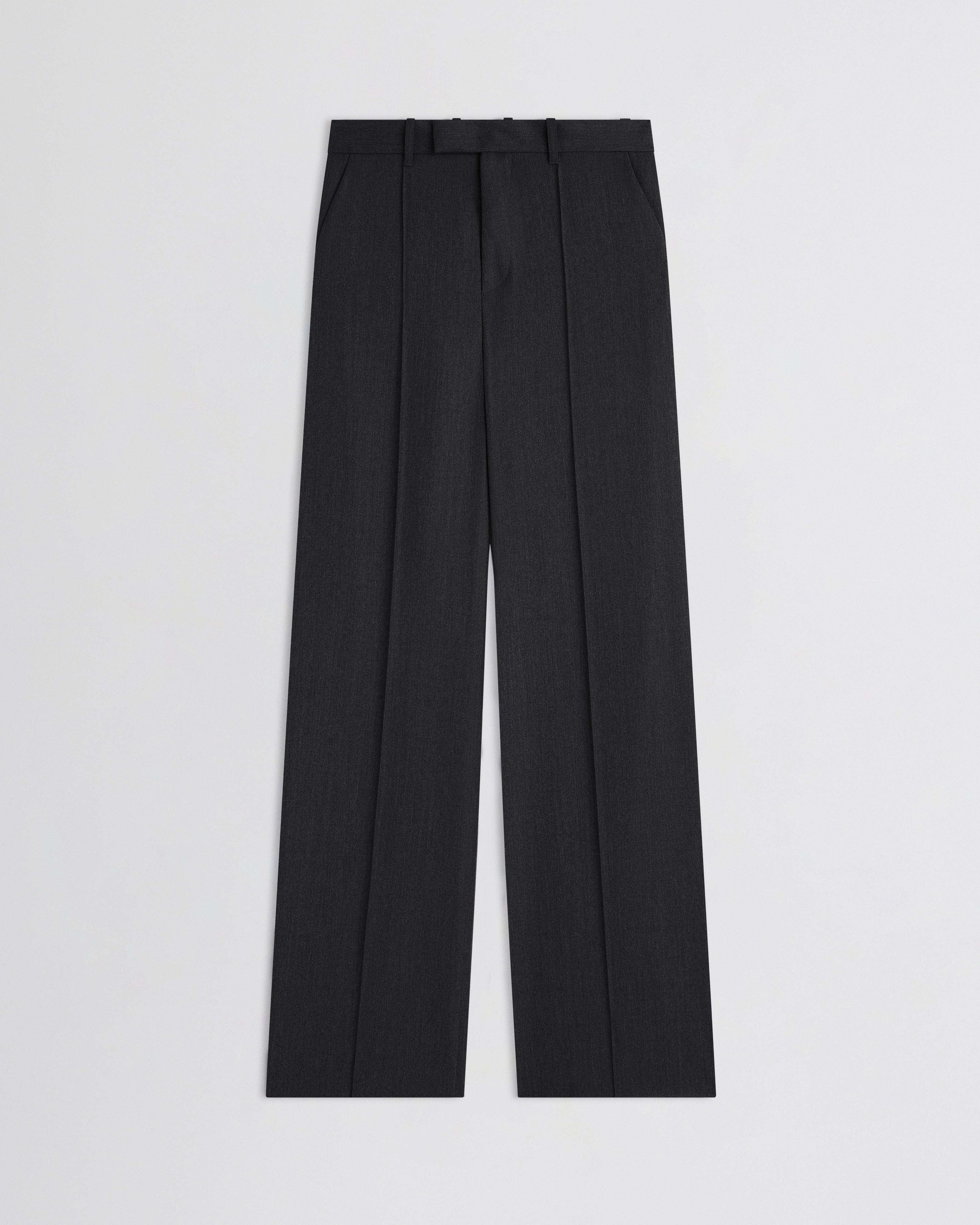 BOYISH TAILORED TROUSERS | charcoal wool