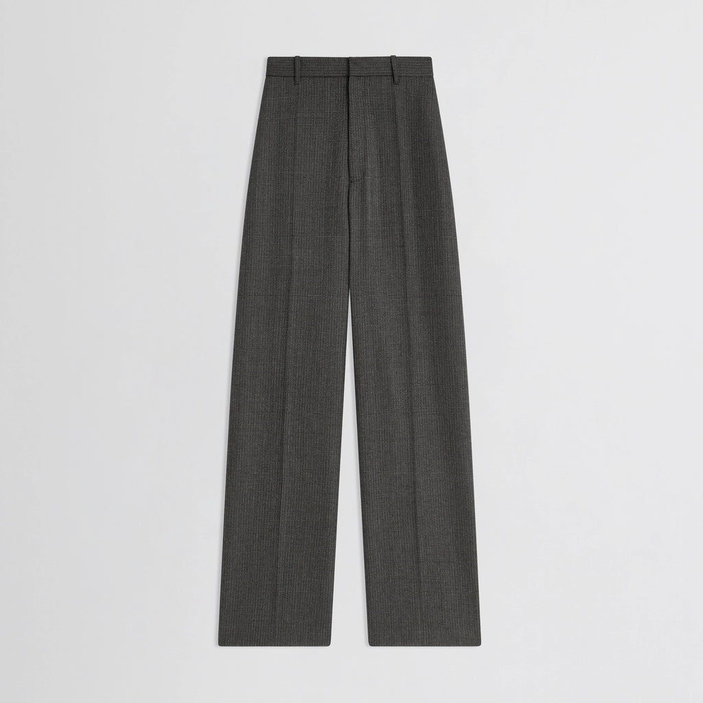 ZIP TROUSERS | green bronze wool
