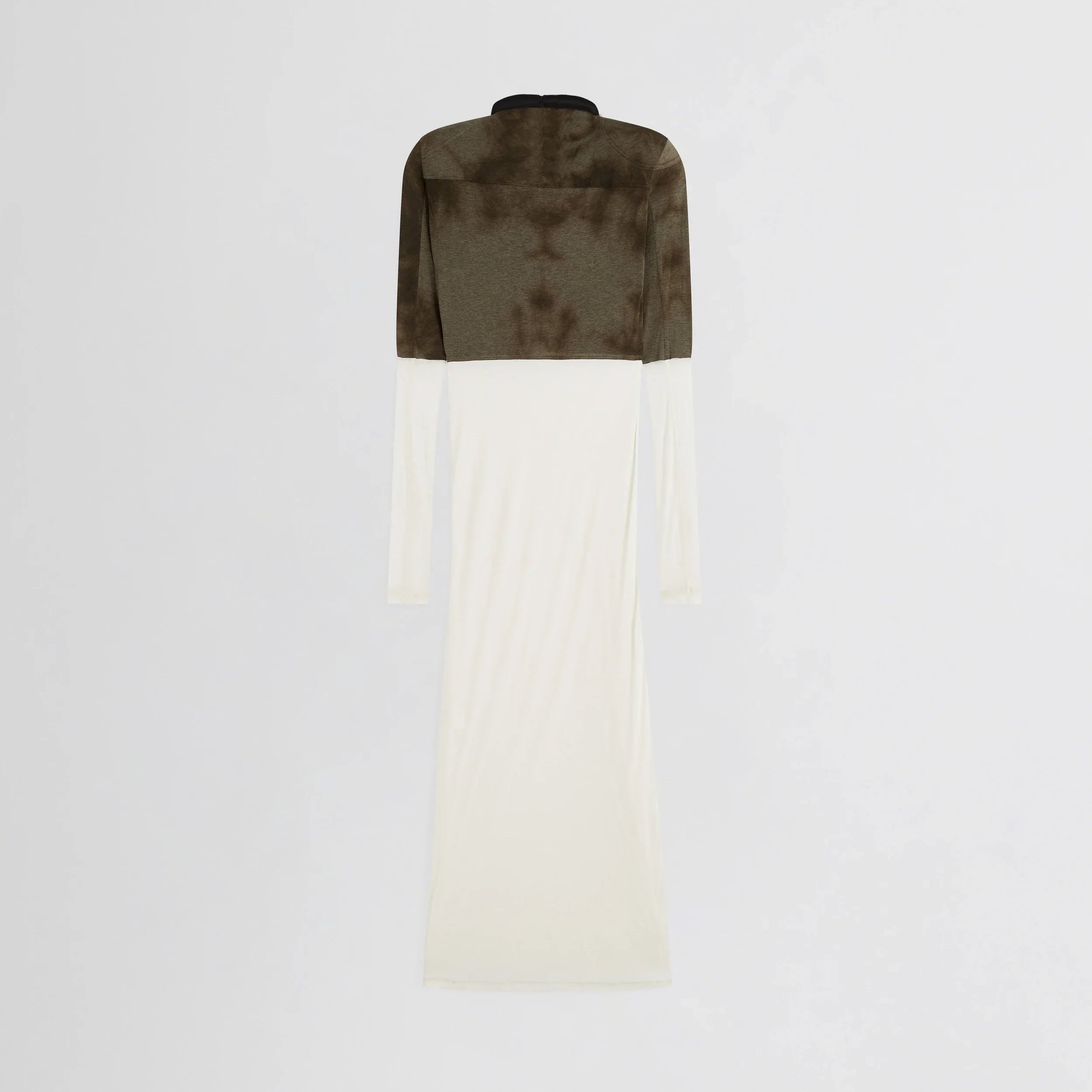 TUBULAR LINER DRESS | tobacco ivory cotton