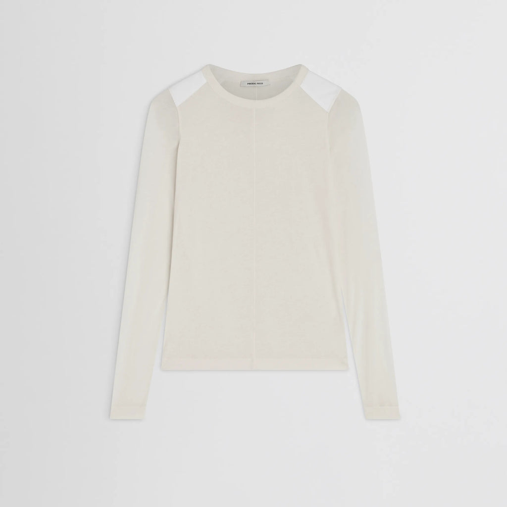 CREWNECK TOP | ivory cotton