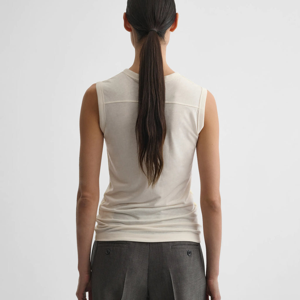 UNDERPINNING TANK TOP | ivory cotton