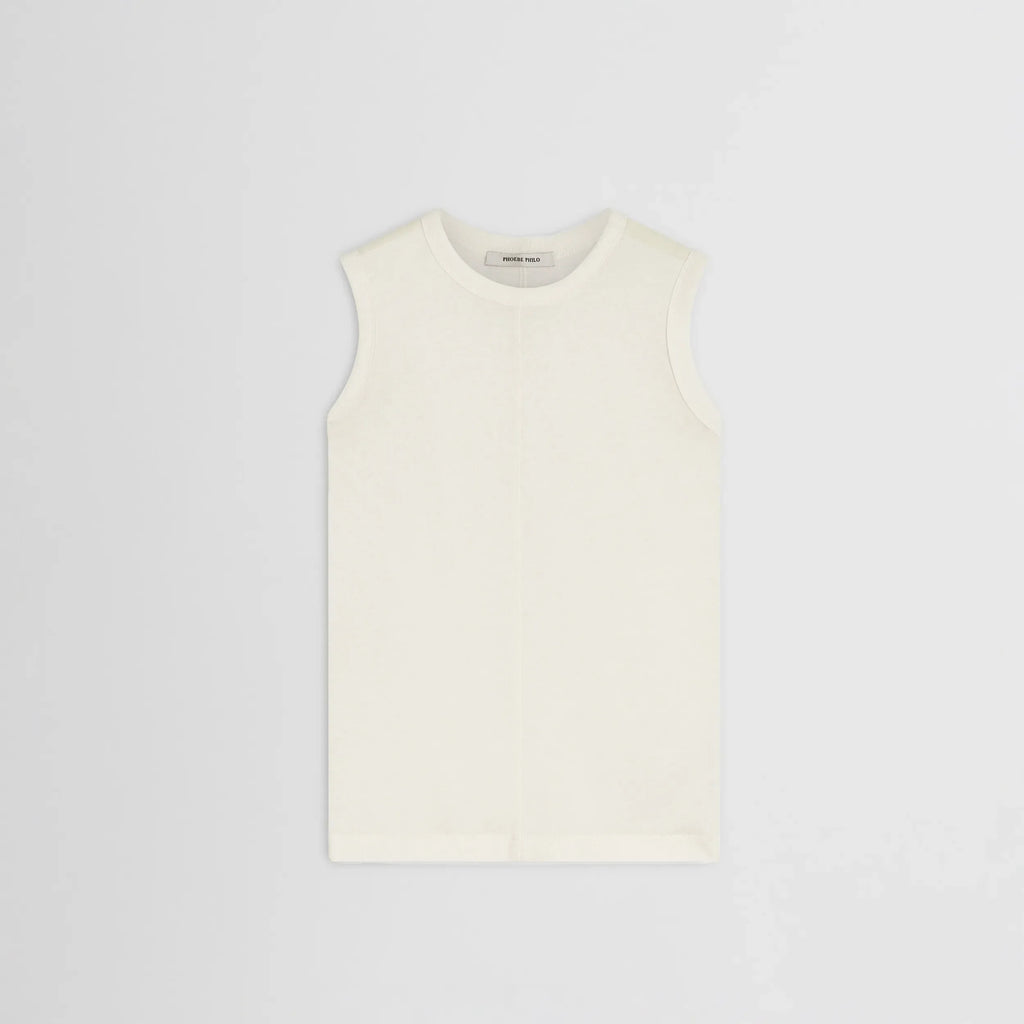 UNDERPINNING TANK TOP | ivory cotton