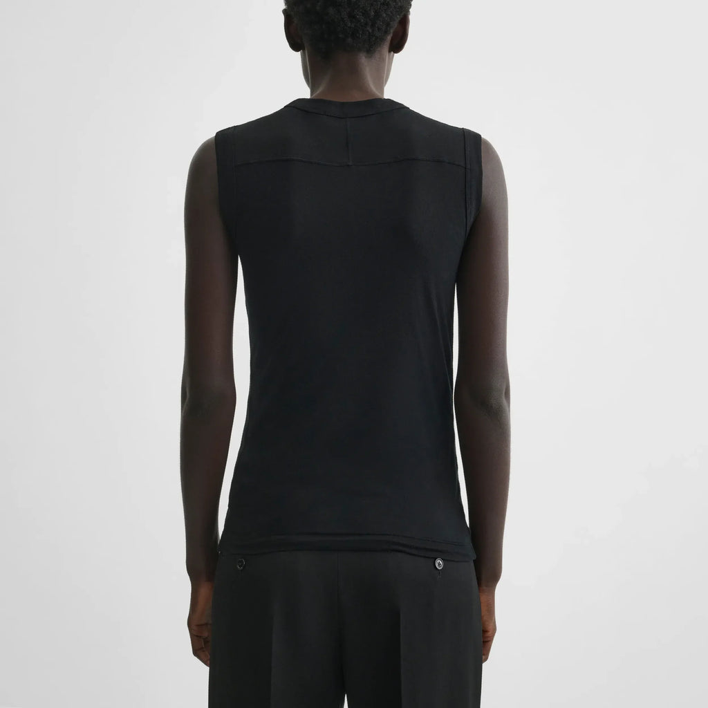 UNDERPINNING TANK TOP | black cotton