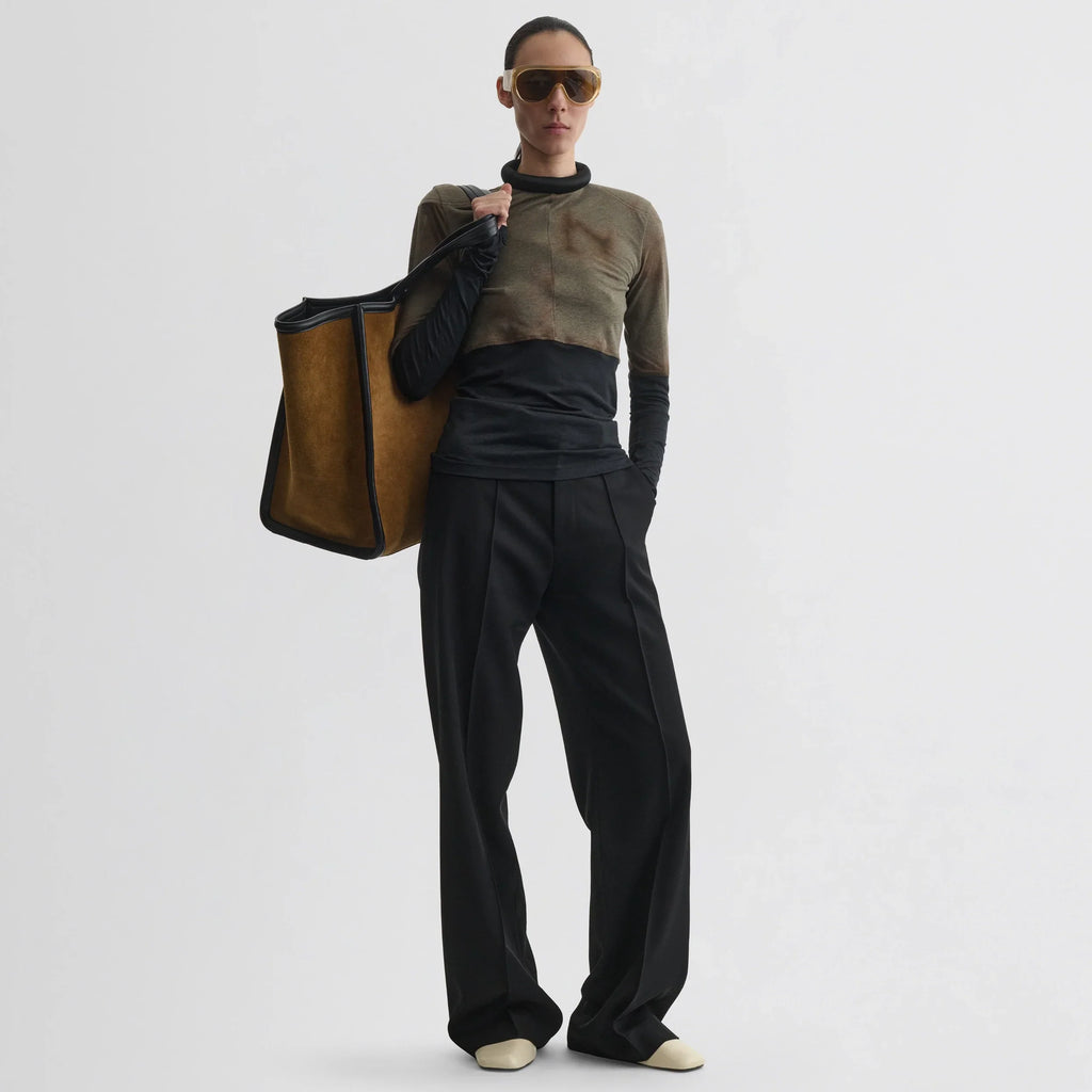 TUBULAR TOP | tobacco black cotton