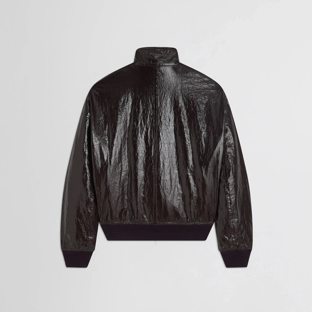 GOLF JACKET | burgundy linen canvas