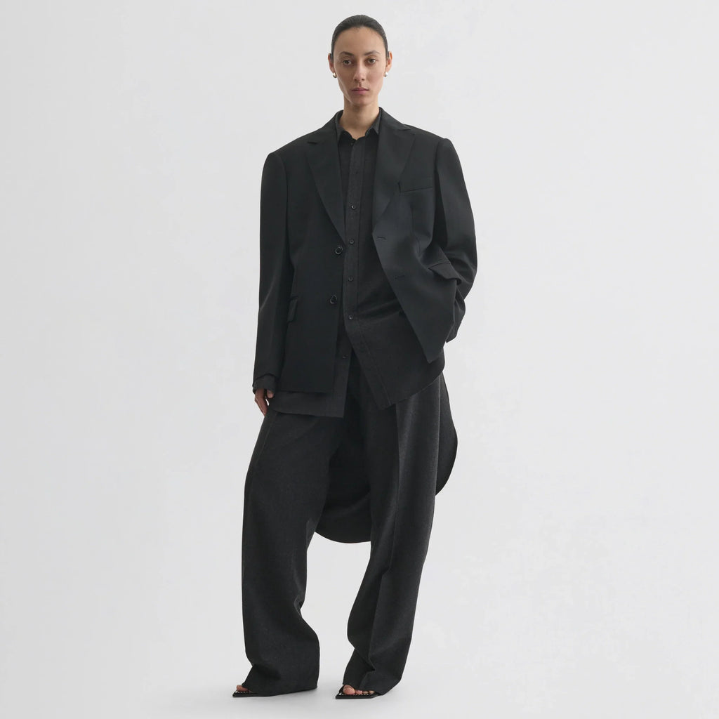 TUXEDO JACKET | black wool