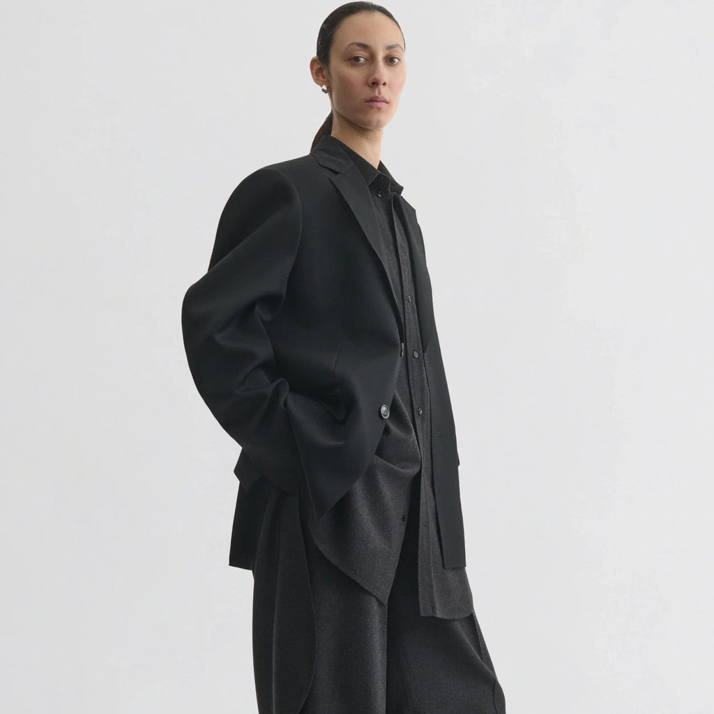 TUXEDO JACKET | black wool