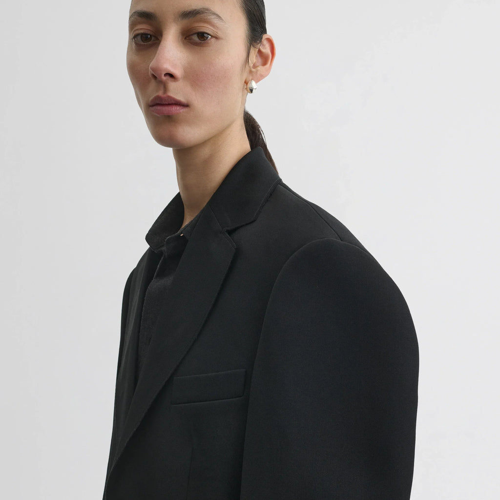 TUXEDO JACKET | black wool