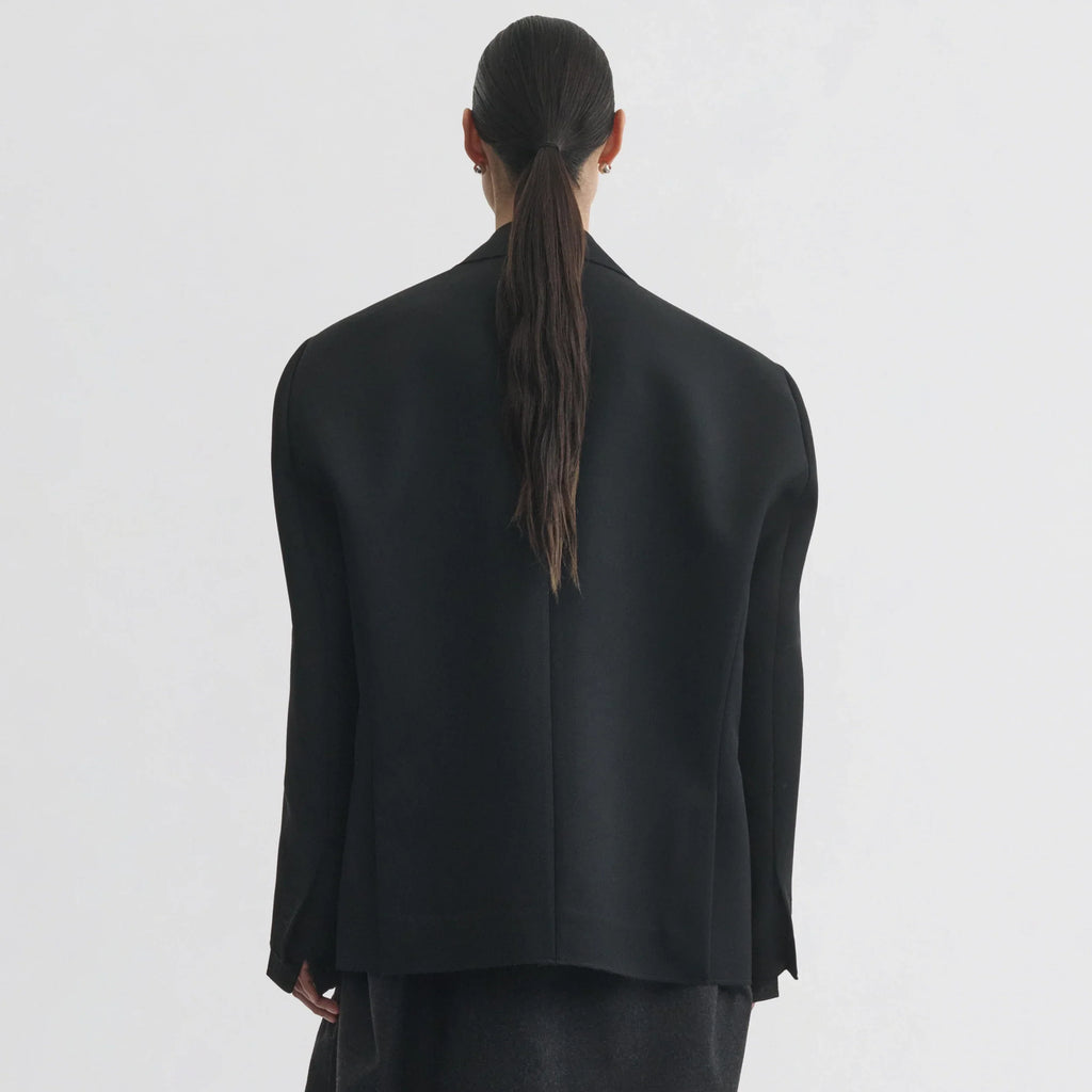 TUXEDO JACKET | black wool