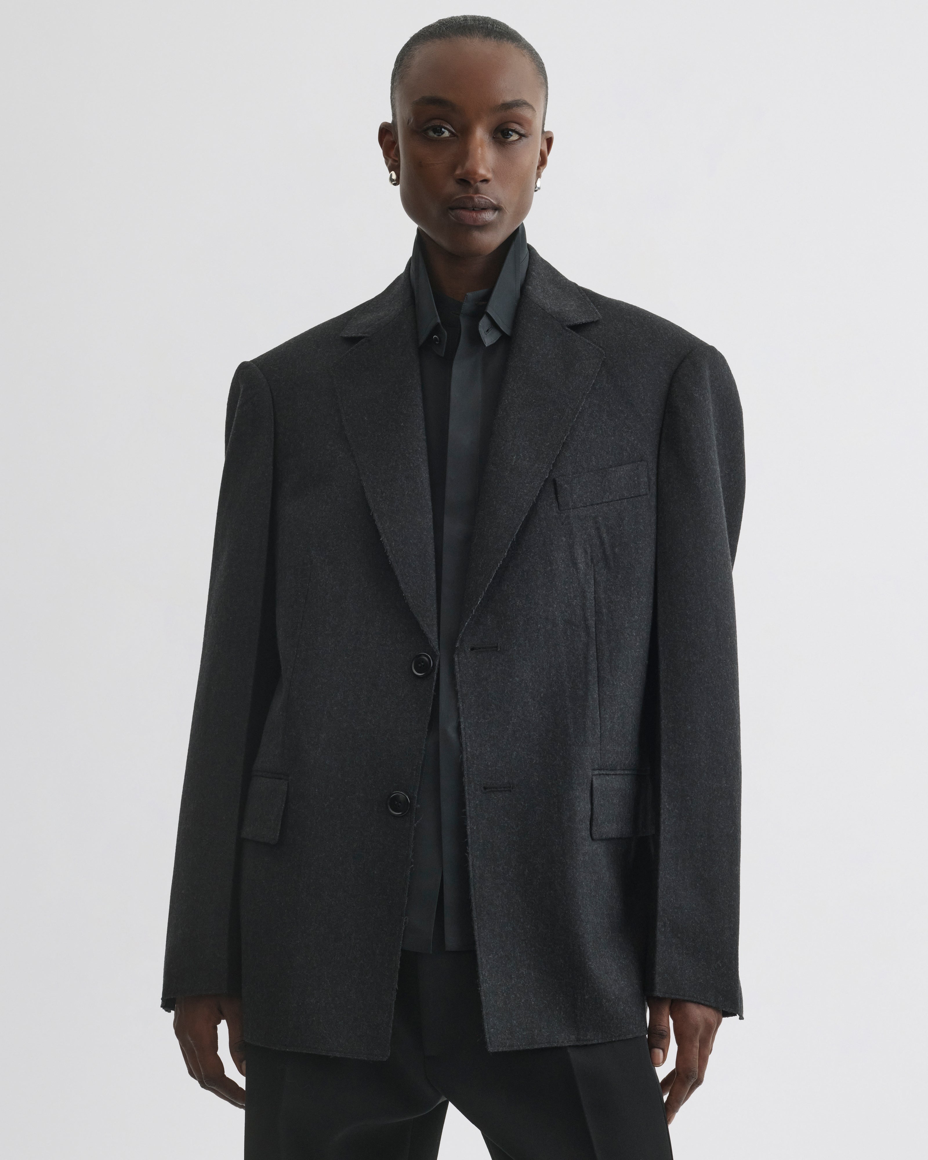 TUXEDO JACKET | anthracite wool